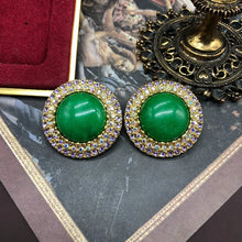 Natural grandmother green strawberry crystal beads rhinestone necklace earrings bracelet luxury exquisite women wedding jewelry