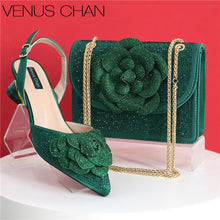 Peach Color Elegant Lady Shoes And Bag Set with Rhinestone Embellished Pearls-knot Wear-resistant And Comfortable Heel