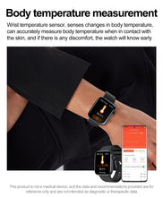 2025 AI Diagnosis NFC Smart Watch Women 1.85 inch AMOLED Blood pressure Heart Rate Temperature BT call Smartwatches Men For IOS