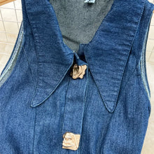 Denim Dress Women Long Dresses Turn Down Collar Sleeveless Party Club Hollow Out Jeans High Waist Slim Single Breasted Vestidos