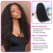 30 36 46 Inch Burmese Curly 13x6 Hd Lace Front  Human Hair Hair Wig 200 Density 13x4 7x6 Lace Full Frontal Hair Wigs For Women