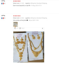 New Bridal Jewelry Set Dubai Necklace Earrings For Women Wedding 24k Gold Plated African Jwellery Bridesmaid Party Gift