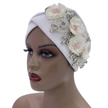 Elegant African Turban Cap with Shiny Rhinestone Ready to Wear Nigeria Auto Gele Headtie Party Women's Head Wrap Bonnet Turbante