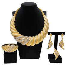 Dubai Gold Plated Jewelry Sets For Women Surround Big Necklace Plate 24K Original For Wedding Banquet Parties Luxurious Jewelry