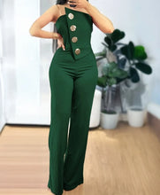 Women's Spring Fashion Rhinestone Fishnet Patch Sexy Jumpsuit