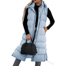 Women's Oversize Waistcoat Winter Hooded Quilted Vest