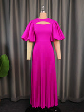 Summer One Shoulder Ruffle Pleated Dress Trendy Plus Size Sleeveless A Line Flowy Midi Dresses Cocktail Bridesmaid Wedding Guest