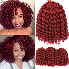 Ombre Jumpy Red Ginger Wand Curls Crochet Hair 1B 27 30 350 613 Purple Grey Colors jamaican twist braiding Hair 20 Strands/Pack