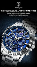 POEDAGAR Luxury Watch for Man Quartz Sports Men Watch Waterproof Luminous Stainless Steel Chronograph Men's Watches Clock Reloj