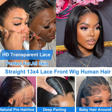 Wear And Go Glueless Wig Human Hair Bob Straight PreCut Lace Frontal Upgraded Air Wigs For Women Perruques Cheveux Humain OnSale
