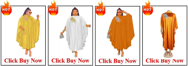 Fake Two-Piece African Dresses for Women 2025 Traditional Nigeria Mesh Hot Drill Caftan Dress Abaya Musulman Robe Femme Clothes