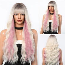 Long Black Green Mix Cospaly Wig Synthetic Hair High Quality Wig for Women Party Daily Use Heat Resistant Straight Natural Wigs