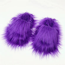 Faux Fur Slippers 2023 Women Winter Plush Warm Home Flat Slides Mongolian Wool Flip Flops Y2K Girls Furry Shoes Cute Slippers