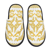 Custom Queen Of Absolutely Everything Gold Baroque Soft Memory Foam House Slippers Women Comfy Warm Anti-skid Sole Slipper