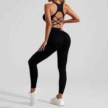 Seamless Yoga Set Two Piece Set Womens Outifits Workout Gym Set Fitness Clothing Tracksuit Backless Crop Top Leggings Sport Suit
