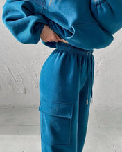 Hoodies Suit Winter Autumn Solid Casual Tracksuit Women Fleece 2 Pieces Set Sports Sweatshirts Pullover Jogger Sweatpants Outfit