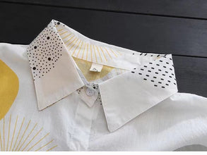 Temperament Casual Woman Shirt Fashion Loose Blouse Woman Elegant Long Sleeve Blouse Holiday Weekend Sun Protection Shirt