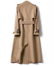 Long Sleeve Trench Coat For Women Office Long Outerwears Jacket