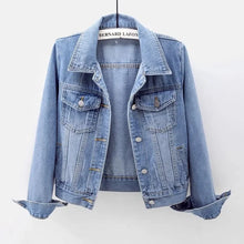 2023 Spring Autumn Women’s Denim Jacket Long Sleeve Overcoat Loose Denim Coat Button Outwear Jeans Jackets 5XL