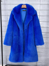Women's Long Fluffy Faux Fur Jacket