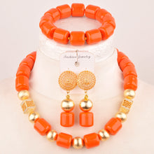 artifical coral beads nigerian jewelry sets for woman weddings