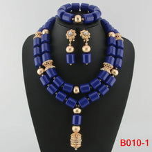 Latest African Wedding Resin Beads Fashion African Beads Jewelry Sets Hot Nigerian Wedding African Beads Jewelry Set