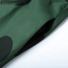 ZANZEA Summer Office Lady Sundress Woman Stylish Polka Dot Maxi Dresses Elegant Party Dress Fashion Sleeveless Holiday Robe 2025