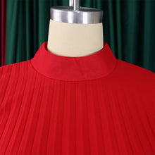 Chiffon Dress for Women Elegant 2024 New Round Neck Batwing Sleeve Loose Knee Length Luxury African Birthday Party Dinner Dress