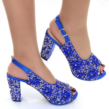 Venus Chan Nigerian Green Color Women's Party High Heel Shoes Full Diamond Design Fashion Summer Sandals Wedding Ladies Shoes