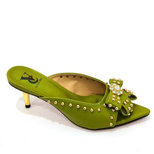 2022 Rivet Style  Women Shoes and Bag to Match in Color matching High Quality Nigerian Design Matching Shoes and Bag