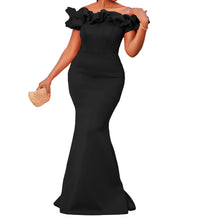 Plus Size Summer Sleeveless Dress Women Ruffle Pleated Off Shoulder Elegant Modis Ladies Dresses Slim Bodycon Ruffle Woman Dress