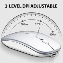IM1P Rechargeable Wireless Mouse [Power Display Enhanced Edition] Office Light Sound Laptop Home 2.4G Ultra Thin Portable