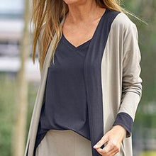 Three-Piece Sets Women Outfit Long Cardigan Sling Tops Wide Leg Pants Suits Casual Cardigan Straight Leg Trouser V Neck Camisole