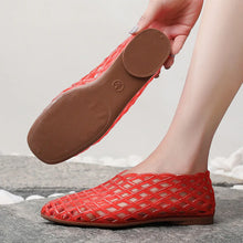 Summer Mesh Hole Flat Sandals For Women Jelly Shoes Elegant Fisherman Loafers Walking Comfy