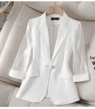 2024 New Blazer Women Suit Jacket Female Feminine Blazers Notched Collar Business Suit Elegant Office Ladies Blaser Outwear