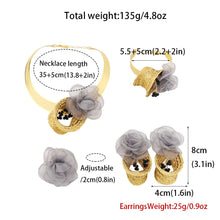 New Fashion Trendy Women Jewelry Set Brazilian Heavy Earrings Necklace Weaving Buds African Wedding Bridal New Style Wife Gift