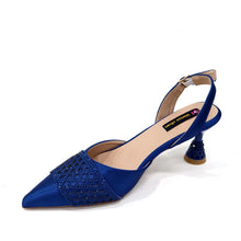 Women's Italian Party Shoes and Bag Set With Elegant Diamond Butterfly