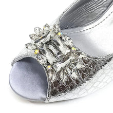 Italian Rhinestone Decoration Women's Shoes And Bag Set
