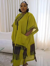 Plus Size African Dresses for Women Spring 2025 Fashion African Half Sleeve Polyester O-neck Long Dress Dashiki African Clothes