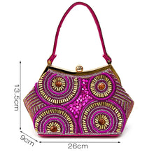 Spot Goods Elegant Streamlined Pointed Toe Women's Shoes Matching Flower Basket Handbag Party Women's Shoes And Bag Set
