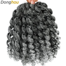 Ombre Jumpy Red Ginger Wand Curls Crochet Hair 1B 27 30 350 613 Purple Grey Colors jamaican twist braiding Hair 20 Strands/Pack