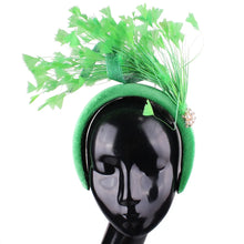 Fashion Wedding Bride Headband Headwear Fancy Feather Hair Band Millinery Hair Accessories With Peals Decor Hair Accessories