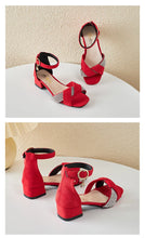 Summer Rhinestone Sandals Kids Shoes Girls Wedding Dress Shoes Children Princess Sandals Fashion Dance High Heels Sandals G944