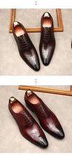 Handmade Mens Dress Shoes Luxury Genuine Leather 2024 Fashion New Style British Trend Brogues Wedding Business Shoes for Male