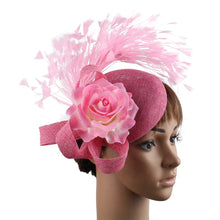 Yellow Fashion Hat Fedora Formal Dress Church Fascinators Hat Headband Party Tea Millinery Caps Mesh Hair Accessories