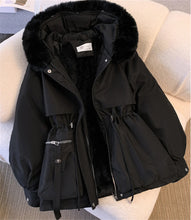 Women's Winter Fashionable Hooded Drawstring Padded Jackets