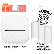 Phomemo T02 Portable Mini Thermal Printer Wirelessly BT 203dpi Photo Label Memo List Printing With USB Cable Imprimante Portable