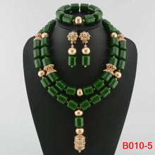 Latest African Wedding Resin Beads Fashion African Beads Jewelry Sets Hot Nigerian Wedding African Beads Jewelry Set