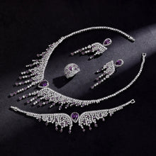 2024 New 4-piece Bridal Wedding Jewelry Set, Cubic Zirconia, Luxury Women's Jewelry, Women's Wedding Party Accessories
