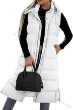 Women's Oversize Waistcoat Winter Hooded Quilted Vest